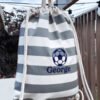 Pip & Me Striped Toy Bag