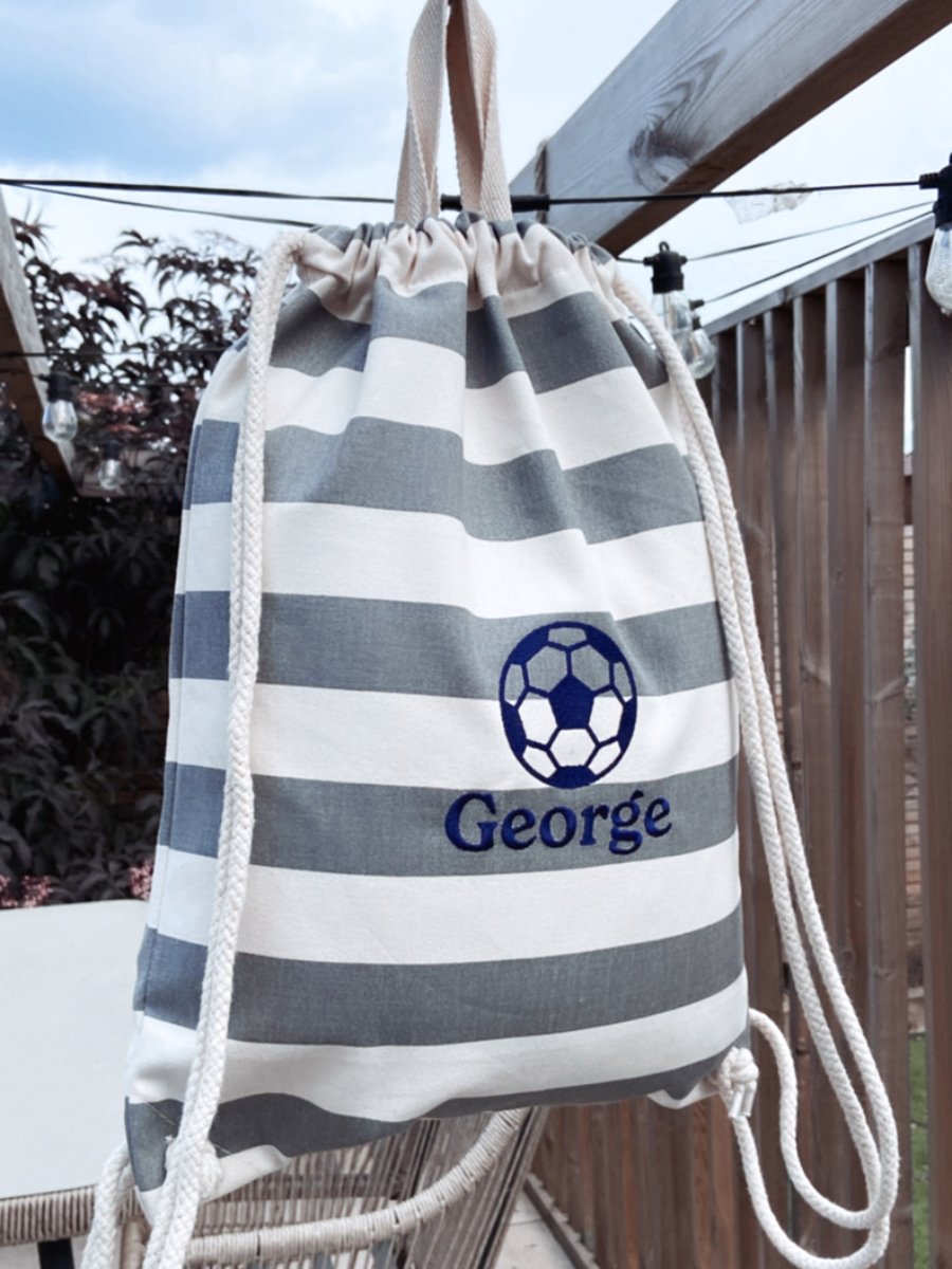 Pip & Me Striped Toy Bag