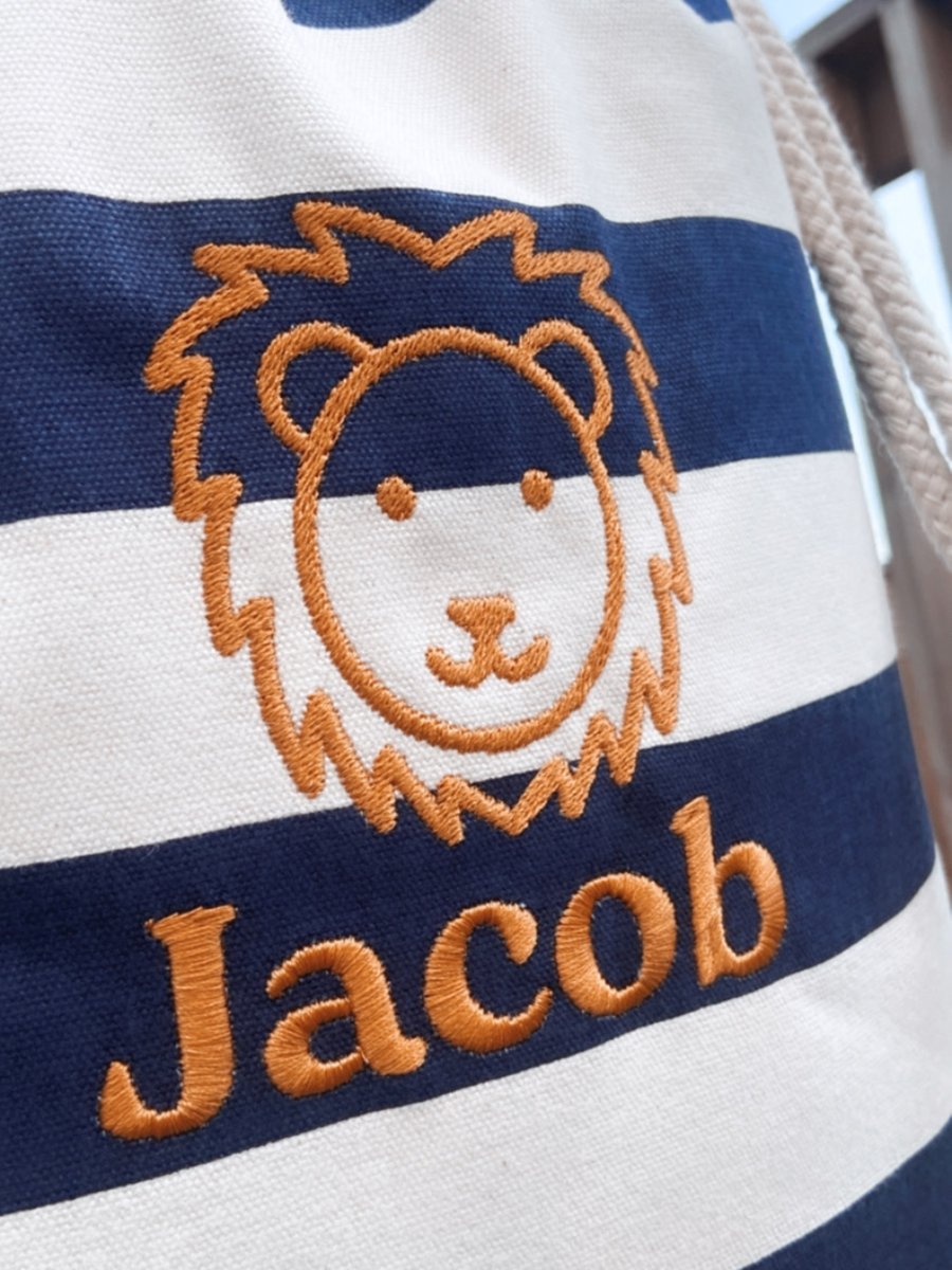 Pip & Me Striped Toy Bag
