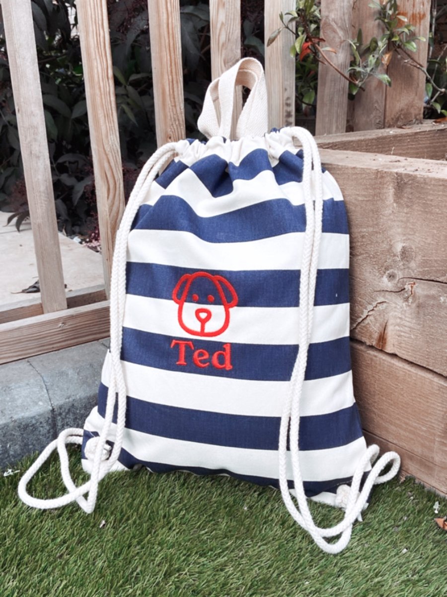 Pip & Me Striped Toy Bag