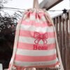 Pip & Me Striped Toy Bag