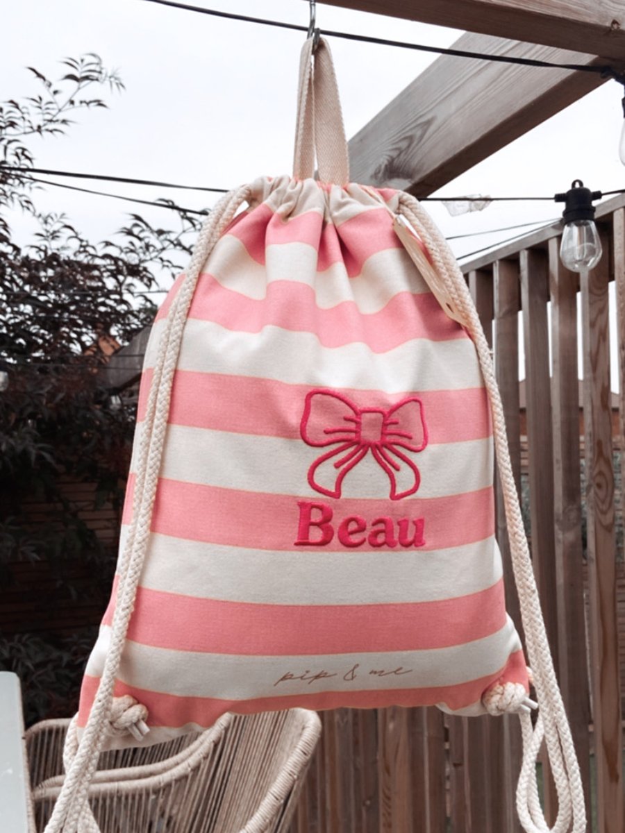 Pip & Me Striped Toy Bag