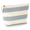 Pip & Me Striped Accessory Pouch - Natural / Grey