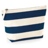 Pip & Me Striped Accessory Pouch - Natural / Navy