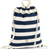 Pip & Me Striped Toy Carry Bag - Natural / Navy