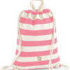 Pip & Me Striped Toy Carry Bag - Natural / Pink