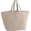 Pip & Me Striped Oversized Beach Tote Bag - Biscuit Stripe