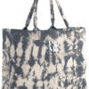 Pip & Me Tie Dye Oversized Canvas Tote Bag - Natural / Off Black