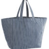 Pip & Me Striped Oversized Beach Tote Bag - Navy Stripe