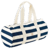 Pip & Me Striped Barrel Bag - Natural / Navy