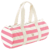 Pip & Me Striped Barrel Bag - Natural / Pink