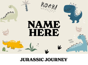 Pip & Me Heavyweight Storage Basket - JURASSIC JOURNEY