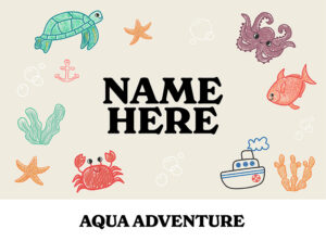 Pip & Me Heavyweight Storage Basket - AQUA ADVENTURE