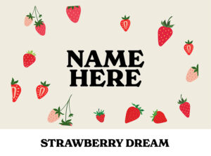 Pip & Me Heavyweight Storage Basket - STRAWBERRY DREAM