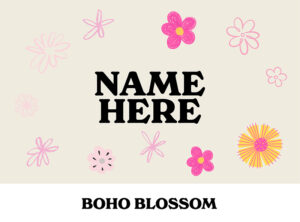 Pip & Me Heavyweight Storage Basket - BOHO BLOSSOM