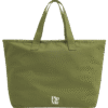 Pip & Me Oversized Heavyweight Canvas Zip Tote Bag - "Bright Olive"