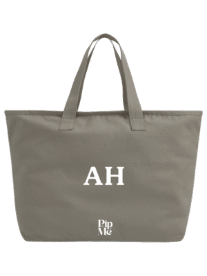 Pip & Me Oversized Heavyweight Canvas Zip Tote Bag