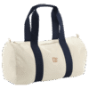 Pip & Me Organic Barrel Bag - "Natural / French Navy"