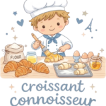 Pip & Me "Little Baker" Children's Apron - Boys - Croissant Connoisseur
