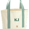 Pip & Me Premium Heavyweight Organic Boat Bag - Natural/​Sage Green