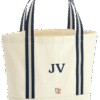 Pip & Me Premium Heavyweight Organic Boat Bag - Natural/​Navy