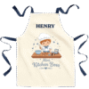 Pip & Me "Little Baker" Children's Apron - Boys - Natural / French Navy