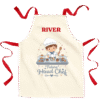 Pip & Me "Little Baker" Children's Apron - Boys - Natural / Classic Red