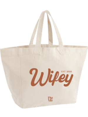 Pip & Me Heavyweight "Wifey" Beach Club Tote