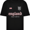 England Legacy 3 Lions Oversized Box Tee - Black