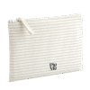 Pip & Me Organic Heritage Stripe Lightweight Accessory Pouch - Heritage Grey