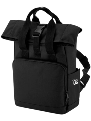 Pip & Me Little Explorer Roll Top Backpack - Black