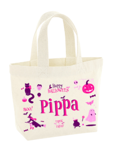 Pip & Me Organic Trick Or Treat Halloween Bag - Pretty Spooky