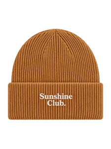 Pip & Me Organic Knit Kids Slogan Beanie - Biscuit