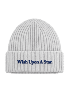 Pip & Me Organic Knit Kids Slogan Beanie - Cloud Grey